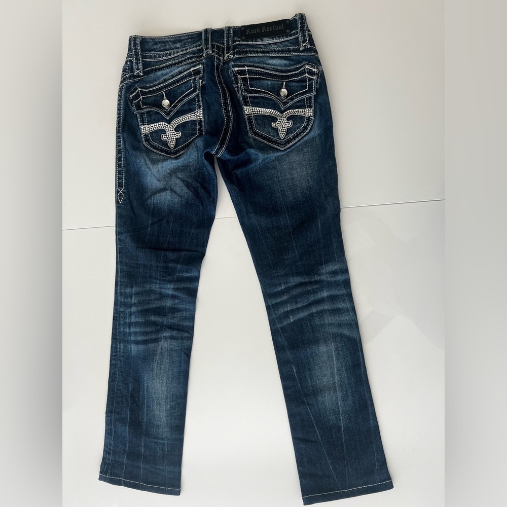 Rock Revival Scarlett Straight Sz 27 Jeans